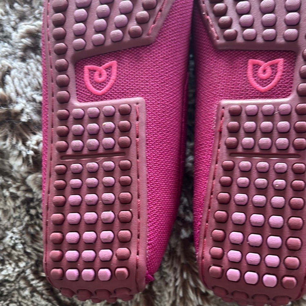 Rothy's Raspberry Canvas Driving Loafers - Picture 9 of 15